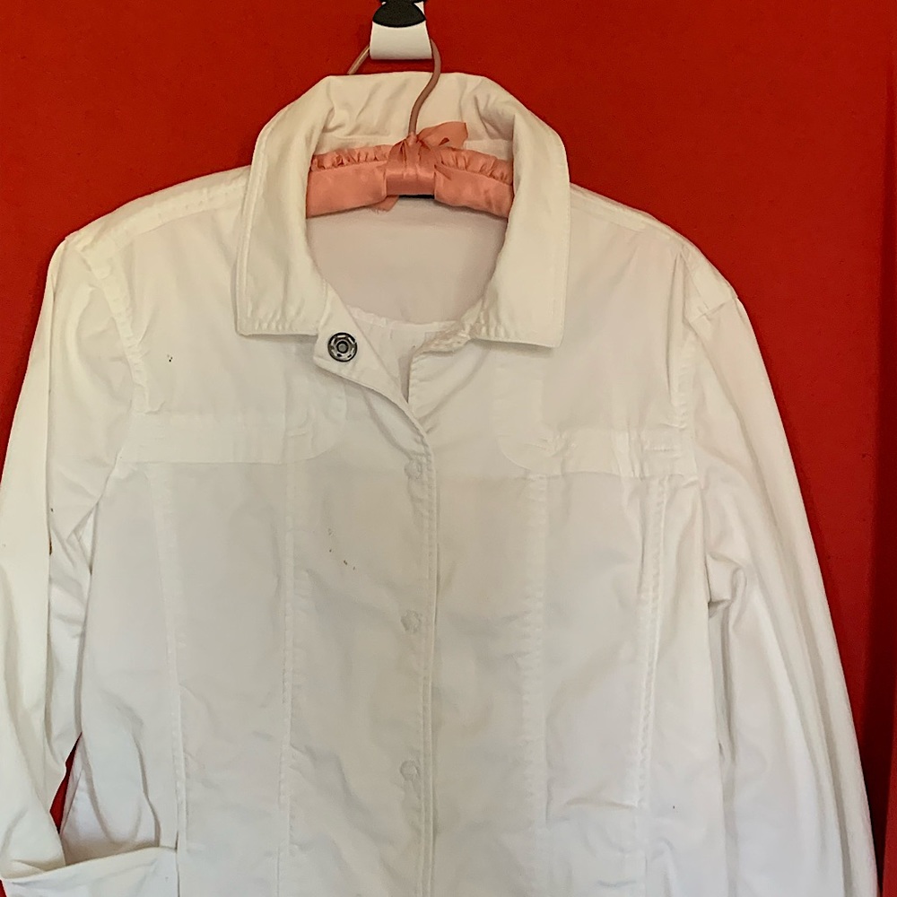 White denim jacket